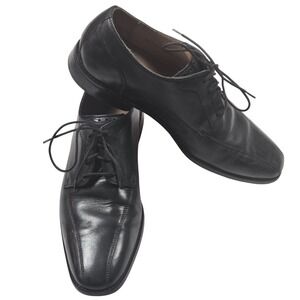 Cole Haan Grand OS Oxford Men 11 Black Good Leather Dress Shoes Square Toe